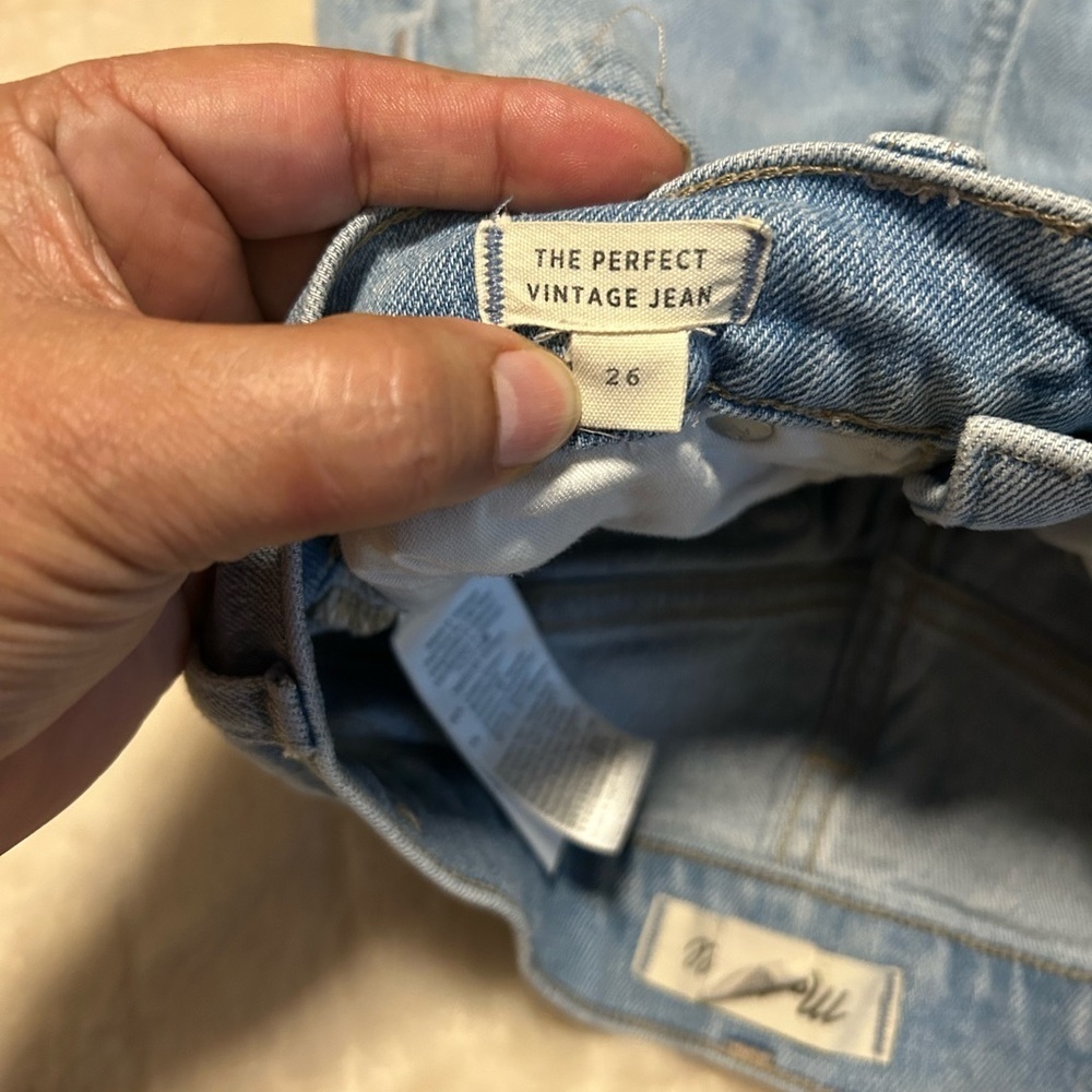 Madewell Denim with Brown Leather Detail - Picture 8 of 8